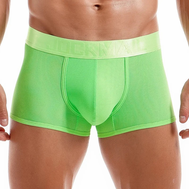 Jockmail Boxer shorts ice silk breathable schen Zum Fickem Ropa indoor Hombre mesh quick drying sexy lingerie 4pcs sex game 250417