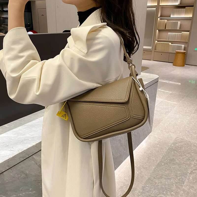New Designer For Women Fashion Tote Bag Hand Messenger Square Handbag Ladies Cute Crossbody Purses Side Leathe Bags