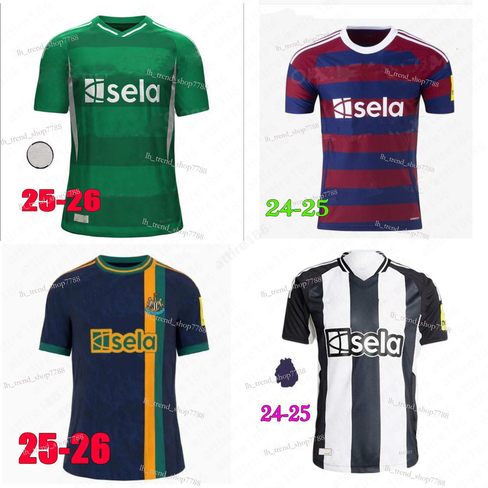 Designer newcaslte united 2025 ISAK BRUNO G. Soccer Jerseys 25 26 TONALI GORDON newcaste JOELINTON LIVRAMENTO NUFC jersey Men Kids kit football shirt 803