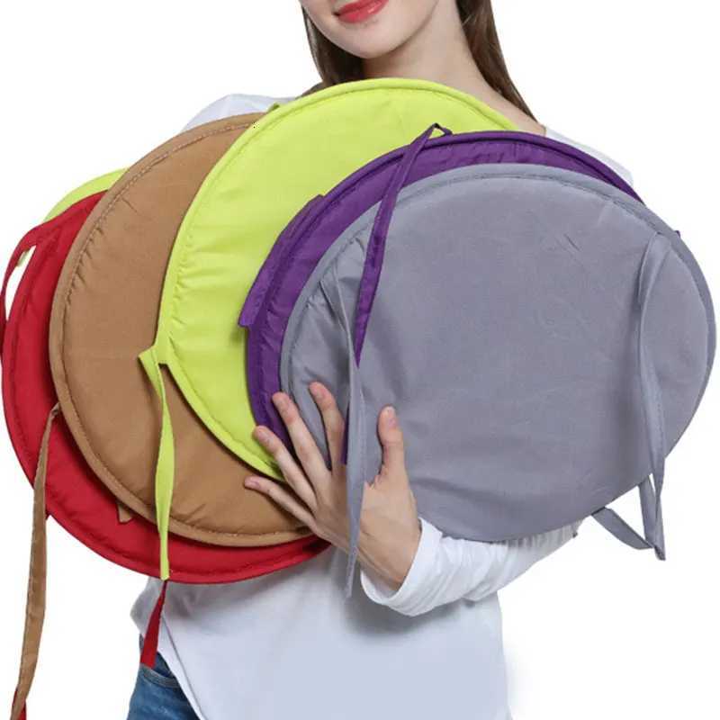 Sponge Chair Pad Round Garden Chair Pad Seat Cushion Round Chair Pad Circular Chair Cushion Tie-on Solid Removable 30/38cm C251121