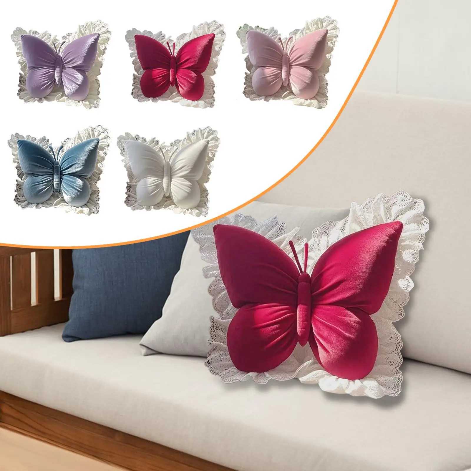 Butterfly Shaped Waist Support Home Decor Crafts Back Cushion Sofa Cushion for Office Sofa Bedroom Auto Seat Farmhouse C251121