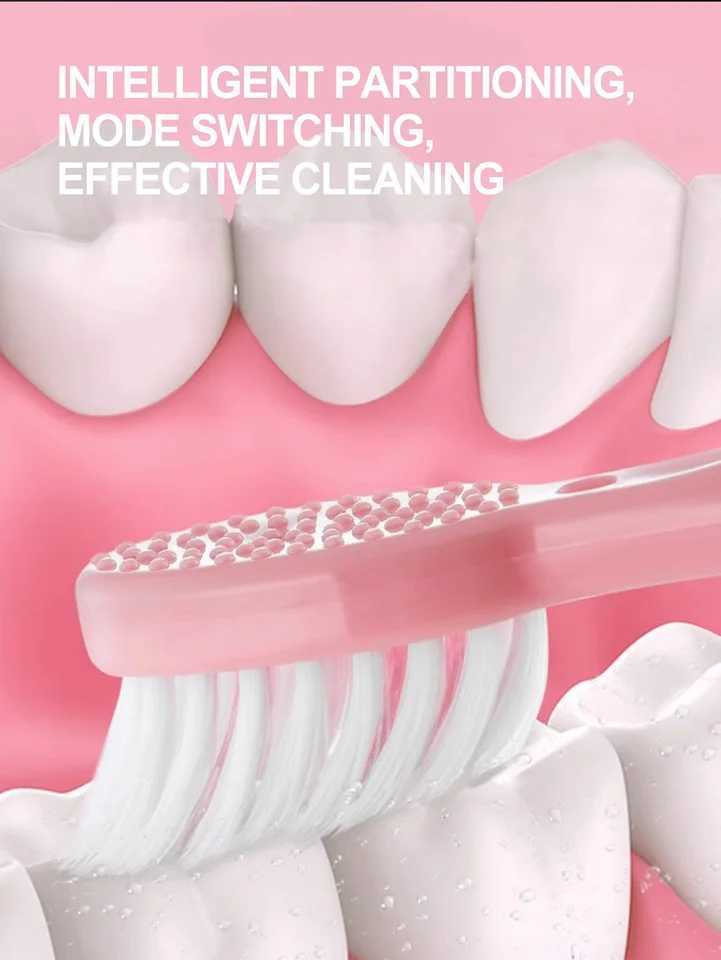 2026 Adult Electric Toothbrush for home use or travel Brush head colors are random Battery modelBatteries not includ C251121