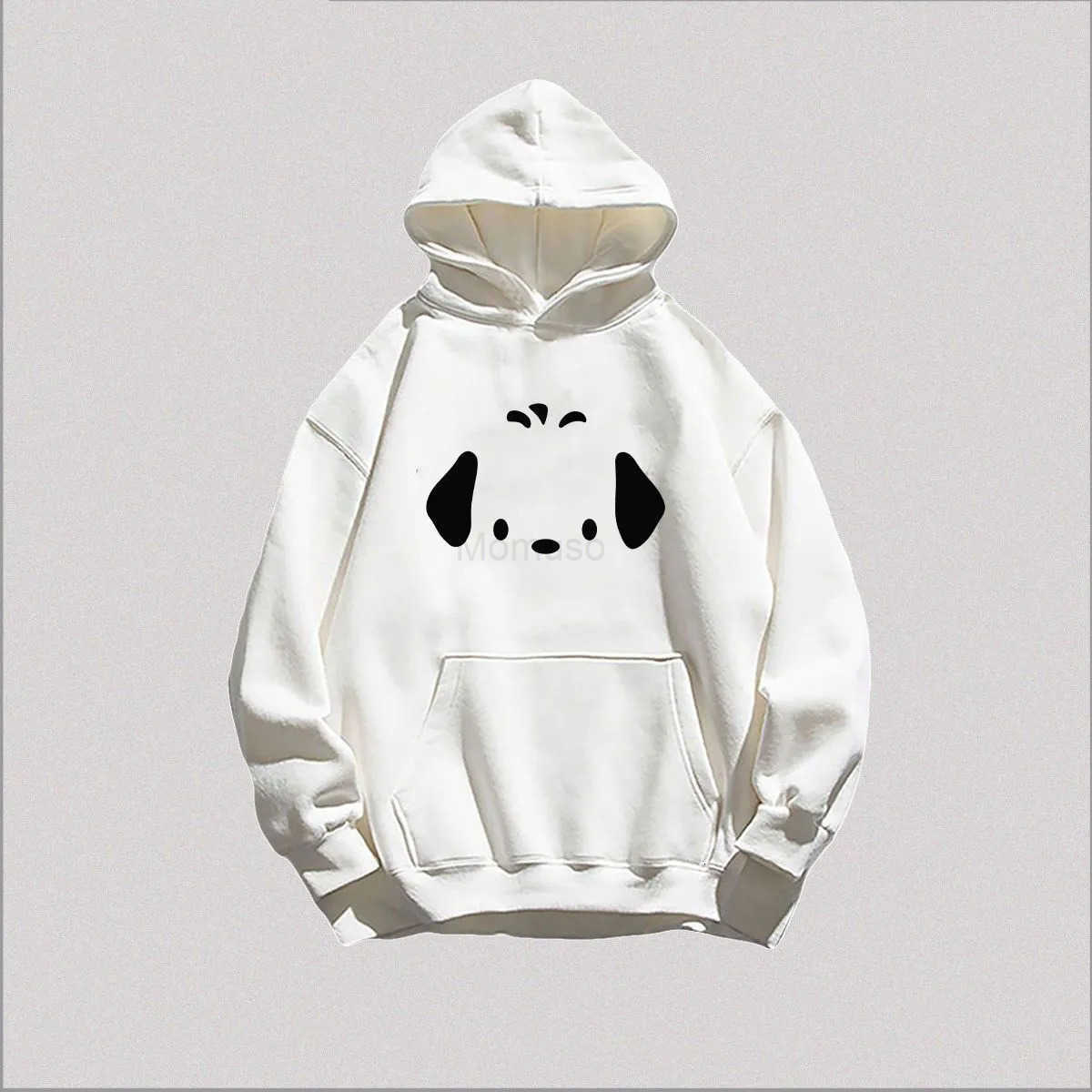 Sanrio Silver Fox Velvet Pure Cotton Hooded Sweatshirt for Women 2025 Autumn Winter American High Street Harajuku Couple Jacket Trendy Men H251121