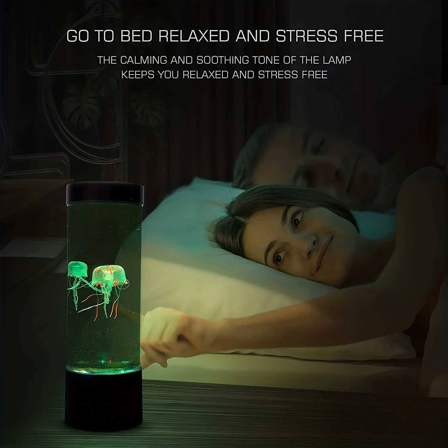 Color-Changing LED Jellyfish Lava Lamp Mini Aquarium Simulation Jellyfish Decorative Lamp USB Acrylic Night Light Gift for Kids K251120