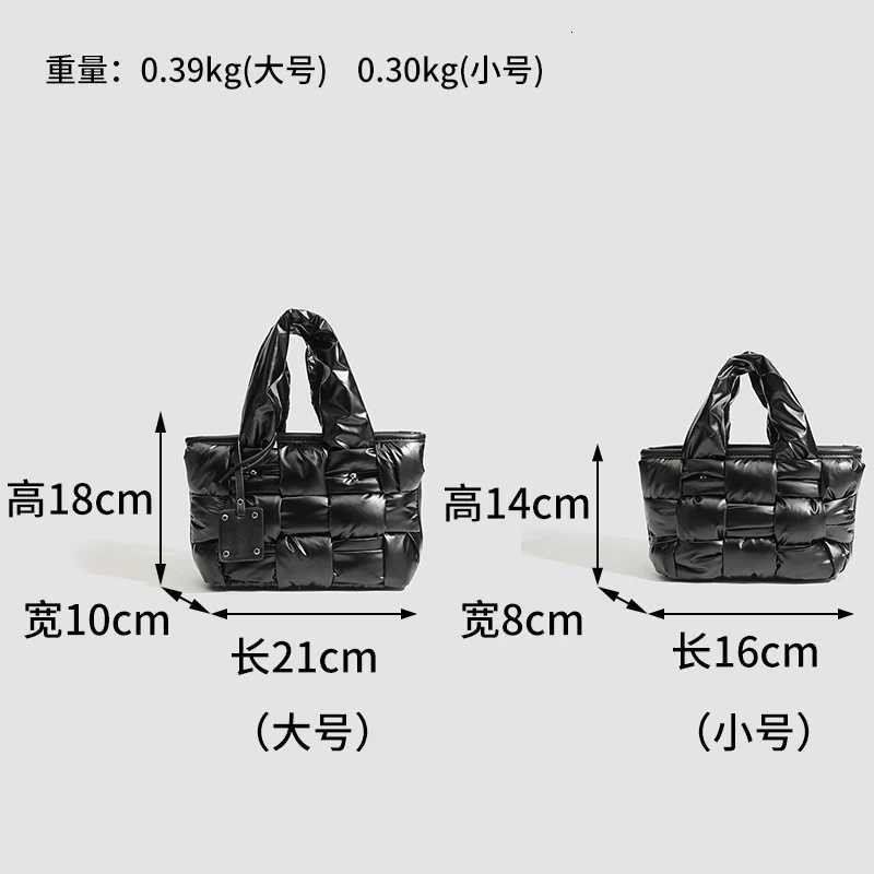 Casual Handwoven Puffer Tote Bags For Wen Luxury Designer Handbags Purses 2025 New In Polyer Top handle Underarm Shoder Y251121