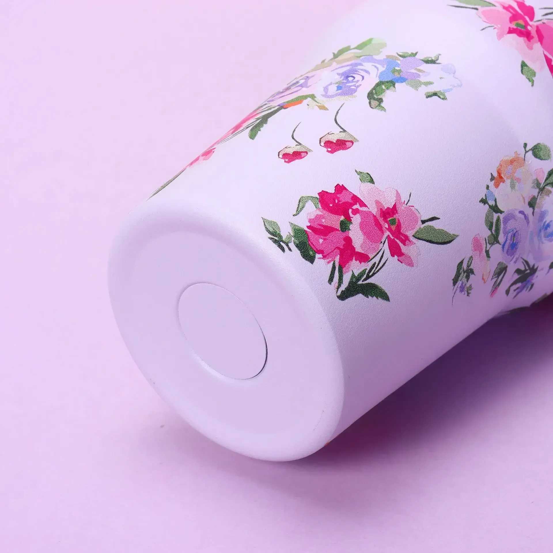 14oz Coffee Car with Straw Stainless Steel Vacuum Insulated Tumbler Thermal Iced Travel Cup for Outdoor L251121Y73P W260226