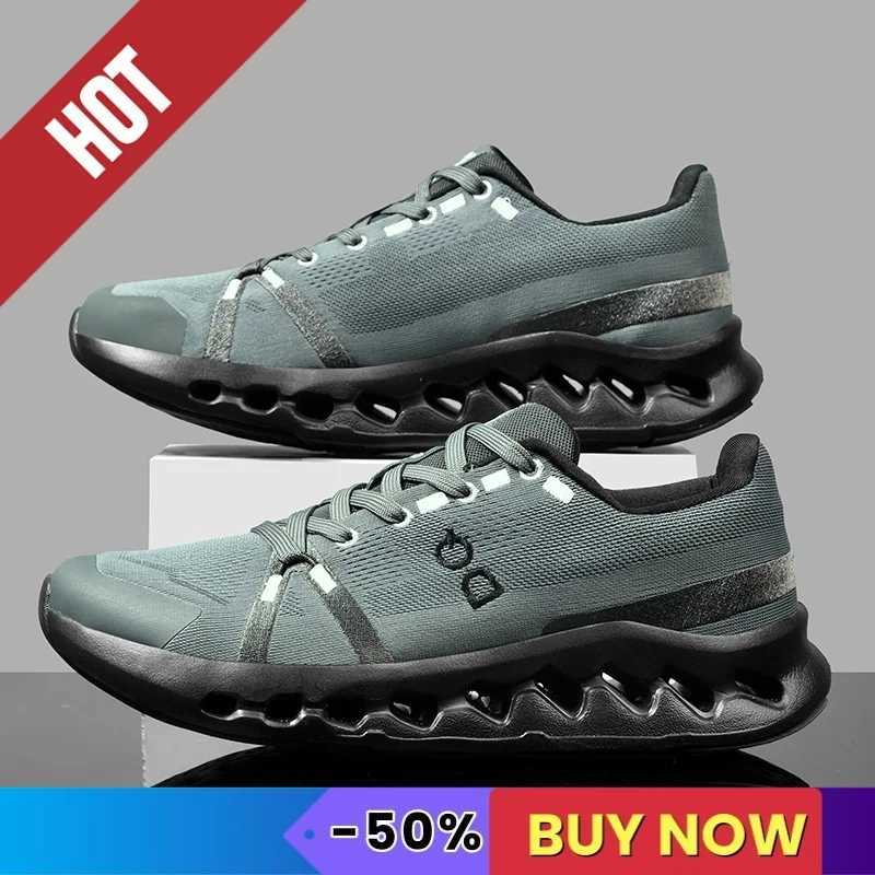 New mens sports running shoes breathable and comfortable mens sports training and fitness shoes outdoor Tenis air cushionZ250420