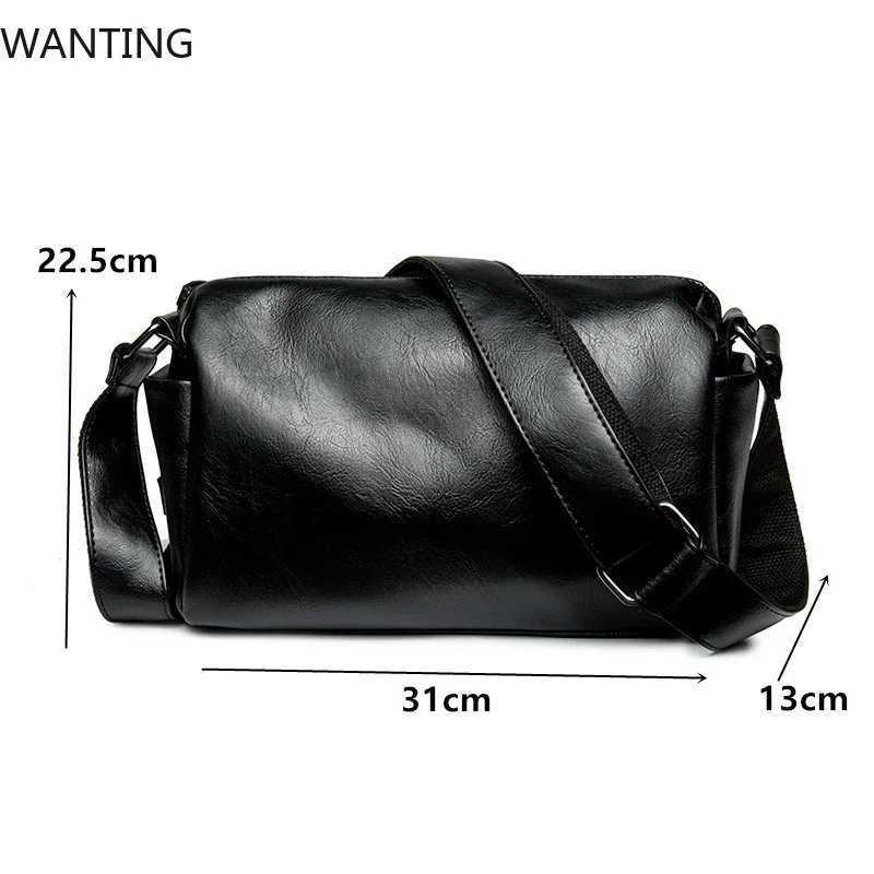 New Soft Leather Mens Shoulder Bag Fashion Design Crossbody Bags For Men Messenger Bag Waterproof Cross Body Shoulder Bag ManT251121