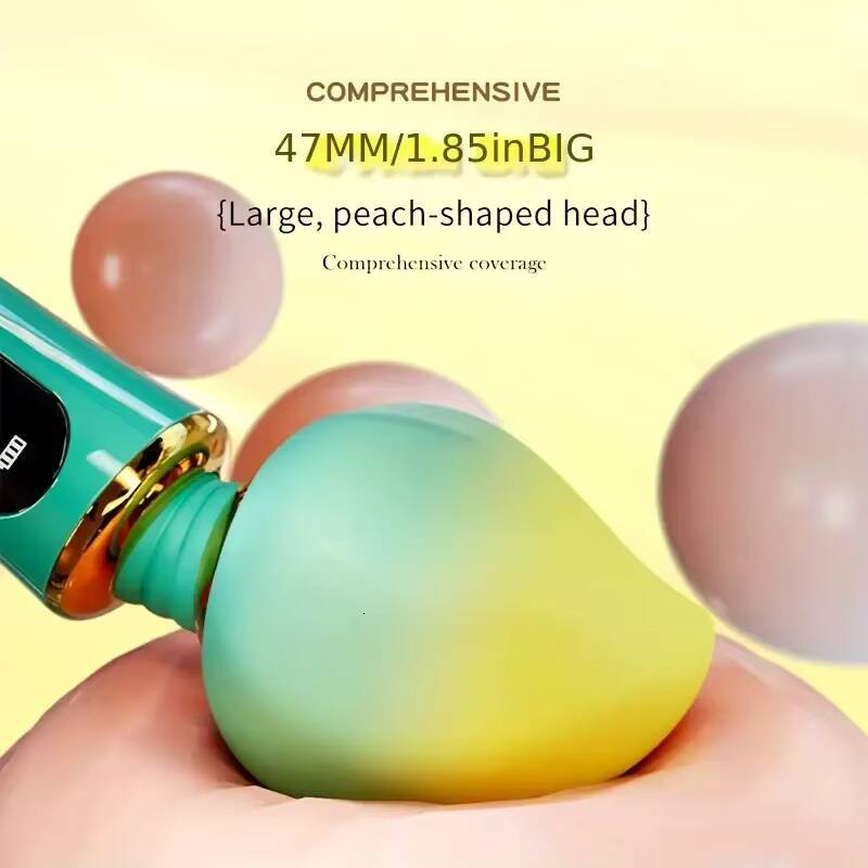Womens Electric Love Masturbator Strong Shock AV Wand Stick Peach-Color Vibrator Private Parts Orgasm Adult Sex Toys for Female