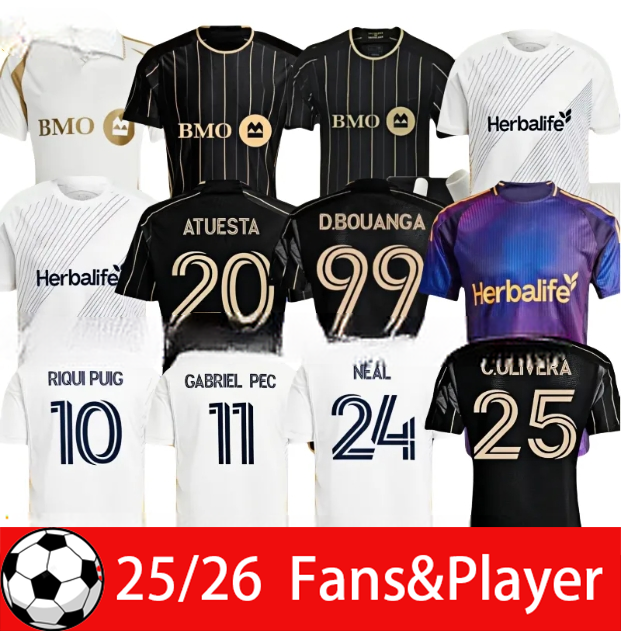 24 25 26 Los Angeles soccer jerseys GIROUD TILLMAN Fans Player Version 2025 2026 VELA CHIELI ACOSTA D.BOUANGA KAYE ROSSI Los Angeles LAFC Football shirts kids kit5956