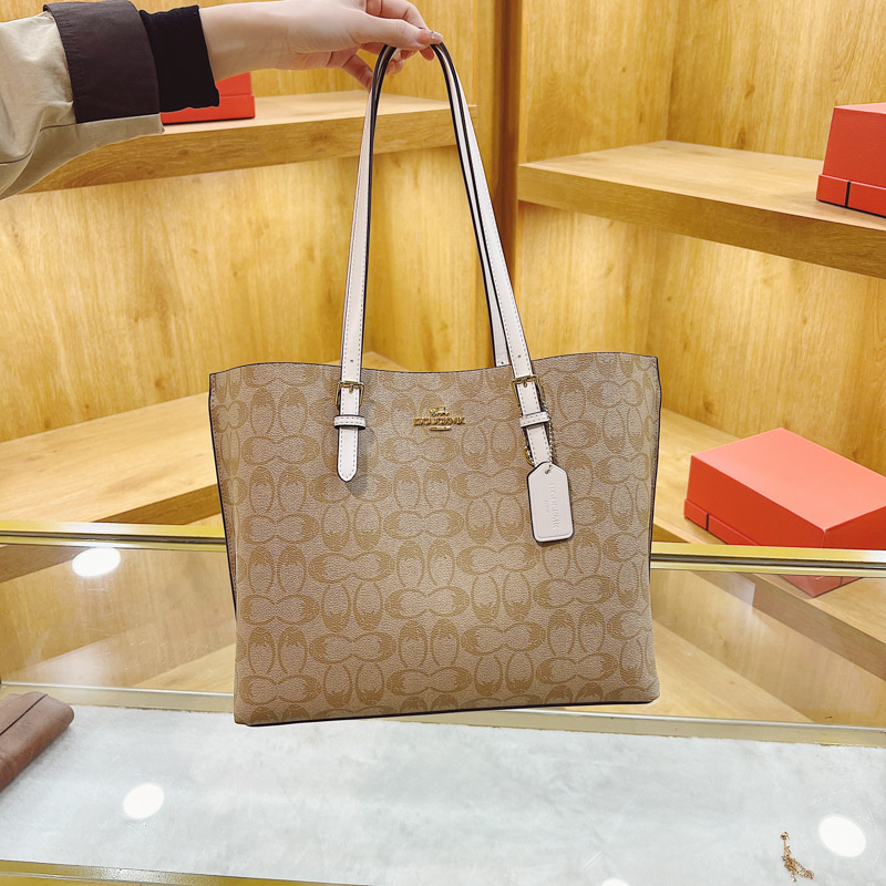 Designer bag free shipping 2025 new fashionable high-end texture printed large capacity tote bag shoulder crossbody bag for womens