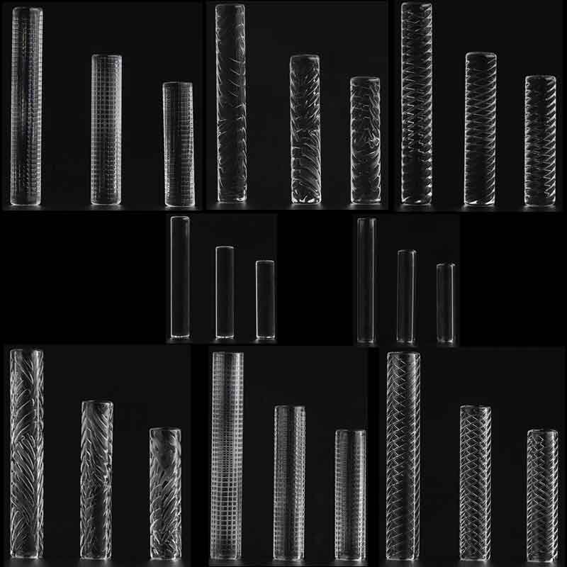 Accessories Hollow Solid Quartz Terp Pill 6mm*25mm 30mm 40mm Heady Smoking Quartz Pillars For Terp Slurper Blender Spinner Quartz Banger Nails Glass Water Bongs Rigs
