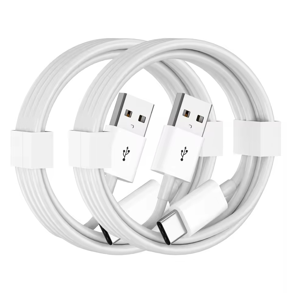 1M 3FT Fast Charging USB C Data Cable for Huawei Xiaomi Samsung Charger Cord Type C Line White Wire