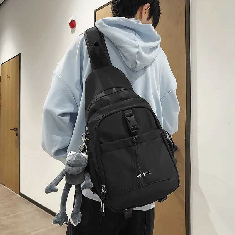 Fashion Tactical Mtifuncti Motorcycle Sport Sling Bag Techwear Style Waterproof Single Shoder Backpack Casual Travel Crossbody Bag Y251121