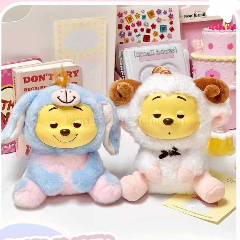 Disney Winnie The Pooh Naughty Party Blind Box Pendant Disney Vinyl Bag Doll Toy Figreen Kawaii Pendant Birthday Christmas Gift W20250423