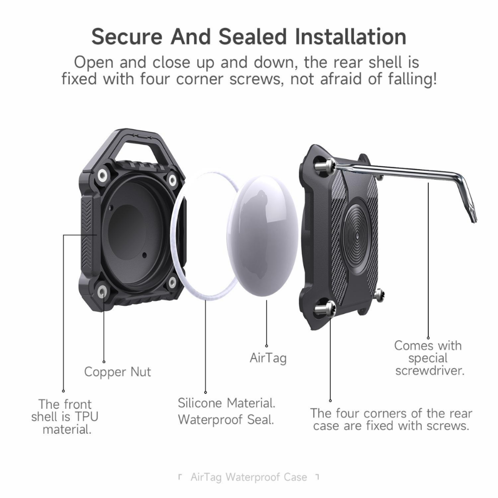 Waterproof Airtag anti host locator case for Apple Airtag