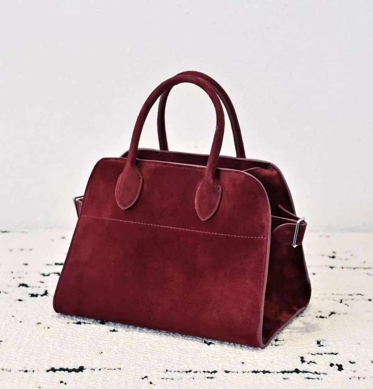 Genuine Leather Margaux 10 Handbag Shoulder Crossbody Soft Suede Tote Bag Large Capacity High Quality