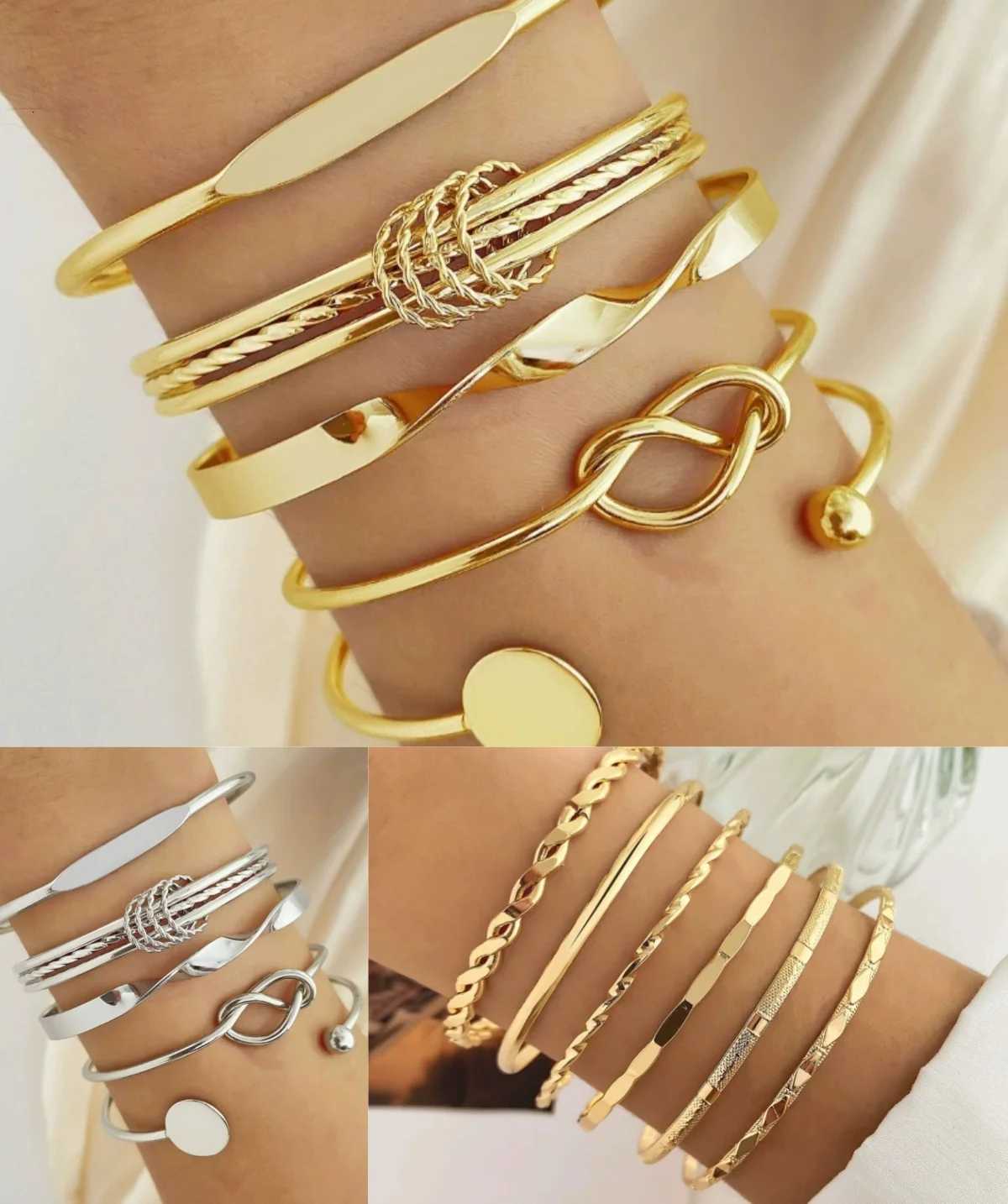 Titanium Steel Bracelet Set With Adjustable Multi-Layer Twisted Chain For Men And Women Dark Hip-Hop Style Daily AccessoryW251121