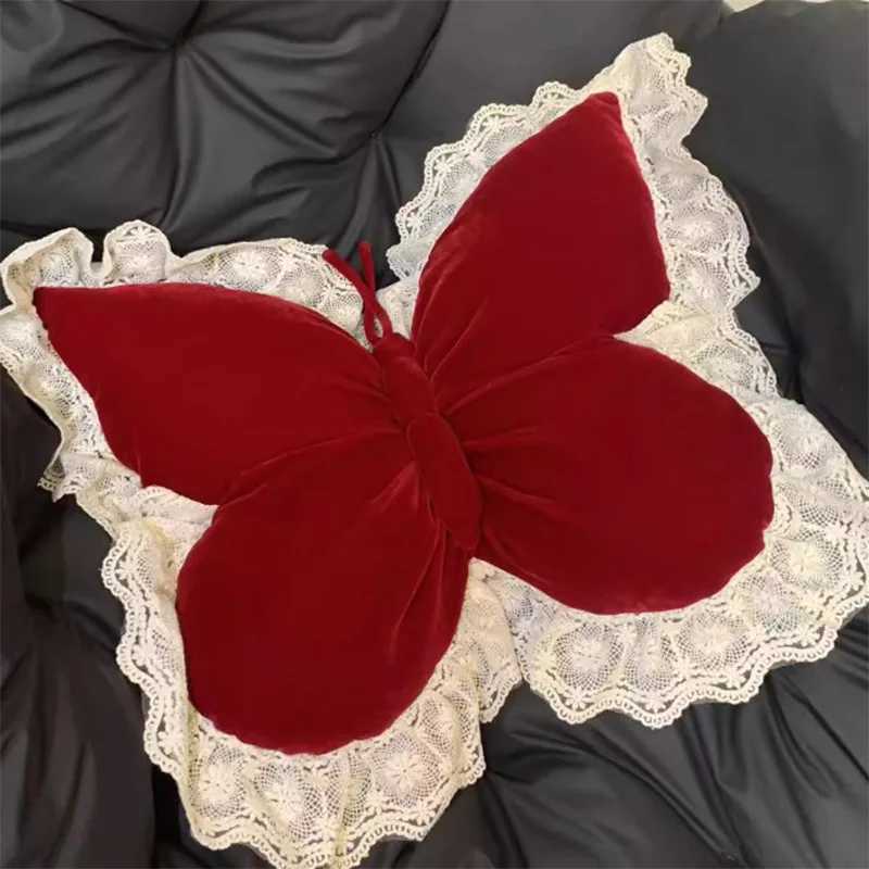 Home Butterfly Soft Sofa Cushion Beautiful Princess Bow Bedroom Car Office Cute Butterfly Living Room Decor Cushion C251121