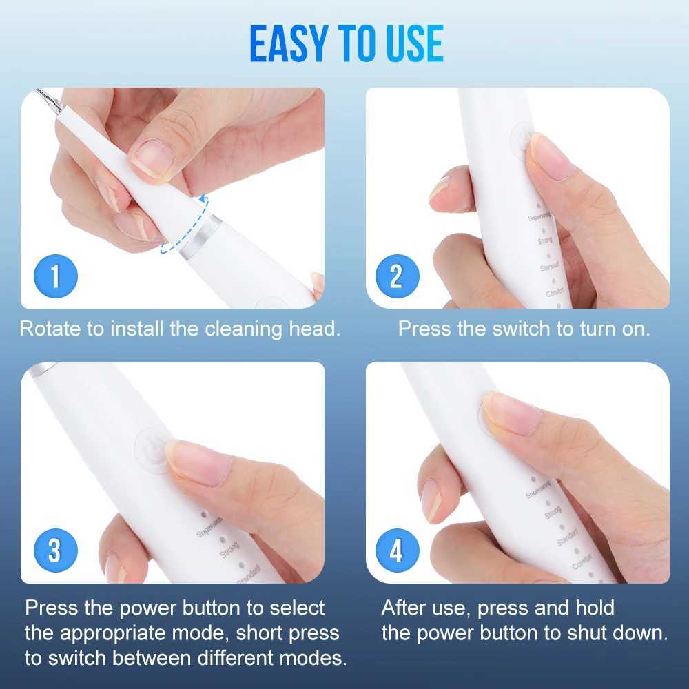Electric Sonic Dental Scaler Calculus Remover Teeth Cleaner Dental Cleaning Teeth Whitening Toothbrush Tartar Remover Oral Care C251121