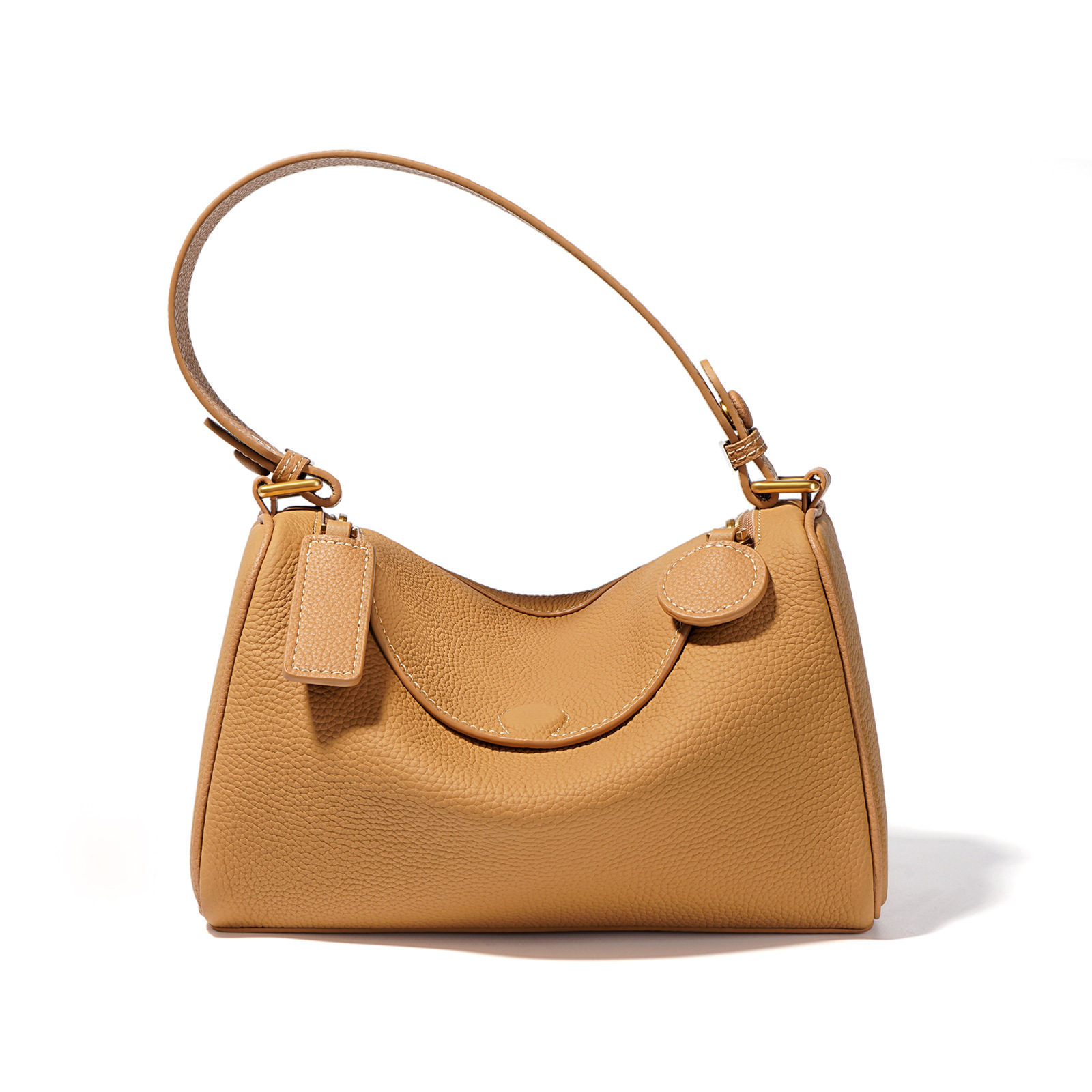 Head Layer Cowhide Pillow Bag With High-end And Genuine Leather Feel One Shoulder Crossbody Bag With Versatile And Simple Boston Armpit Handbag