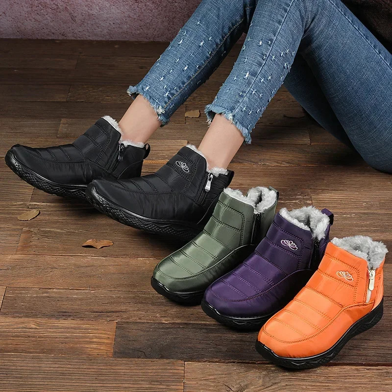 Cotton shoes for women in winter thick and warm snow boots plus size short men fishing warmth 251121