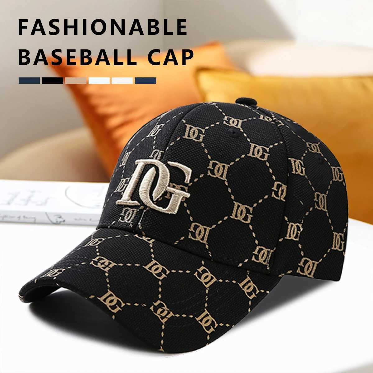 The New Korean Version of the Printed Letter Embroidered Cap Mens Trend All-Match Big Head Baseball Cap Women Show a Small FaceT251121