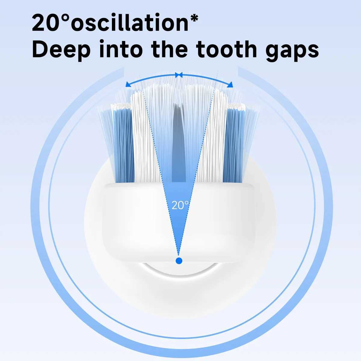 DOCO LAB Sonic Electric Toothbrush 3-gear vibration Mode Smart Whitening Ultrasonic Vibration Teeth Whitening Oral Clean Brush C251121