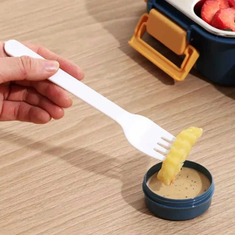 Portable 304 Stainless Steel Lunch Boxes 2/3 Grid 850ML Picnic Box Leakproof with Tableware Food Container StudentsM251121