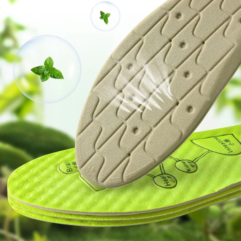 4Pairs/8Pairs Foot Acupressure Insoles For Shoes Sole Sweat absorbing Deodorant Insole Breathable Running Insoles Feet massage 251114