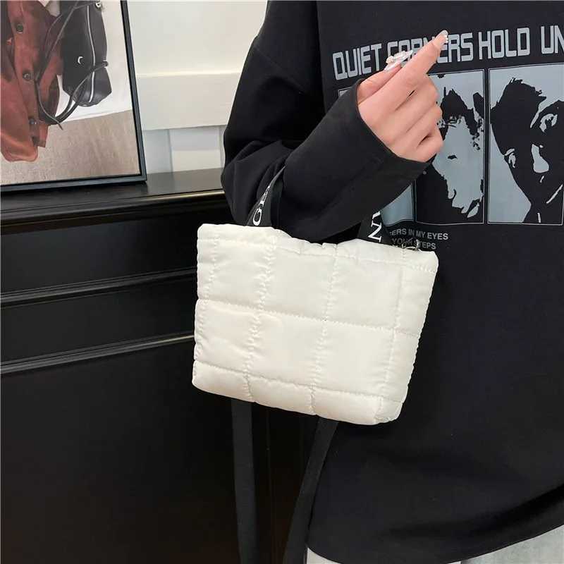 Bags for Wan Fi Tote Handbags Cott Padded Shopping Bag Fi Portable Handbag Quilted Solid for Leisure Travel Y251121