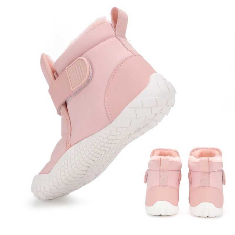 Kids Snow Boots Comfortable Childrens Boots Outdoor Waterproof Anti-slip Boys Warm Plush Boots Girls Soft Fur Winter Warm BootsW251121