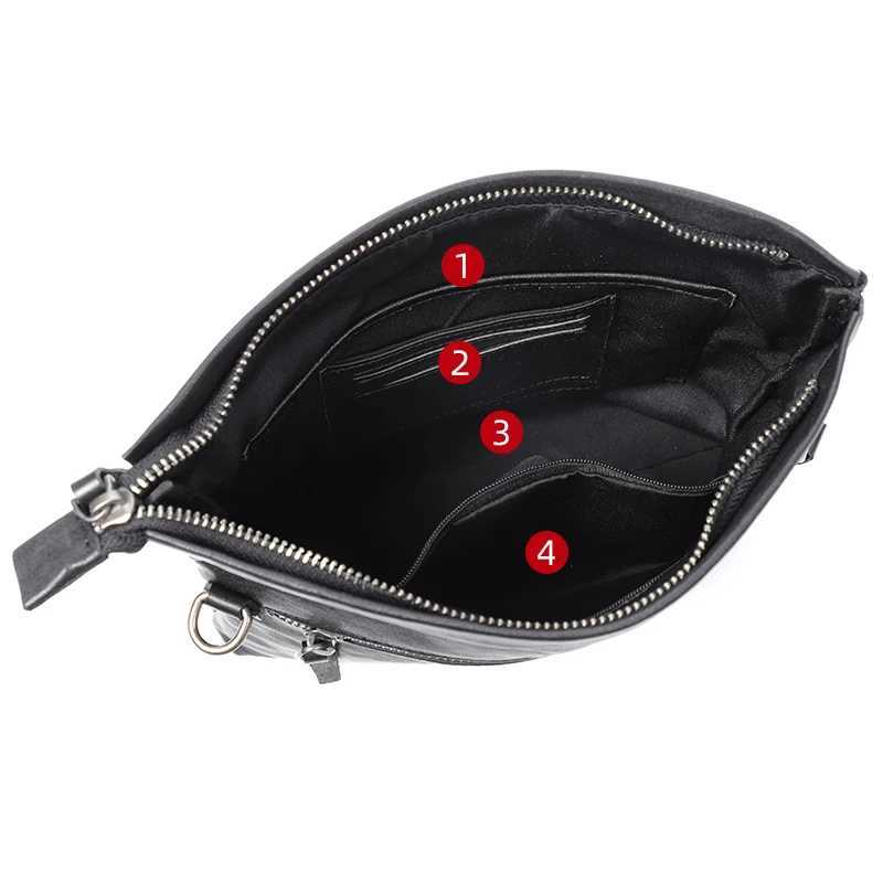 Fashion Natural Genuine Leather Men Messenger Bag Shoder Bag Men Cluth bag Meybag Purse Cowhide Leather M Crossbody Bag Fold Flap Y251121