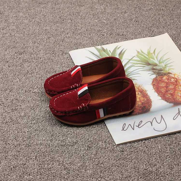 Boys Casual Shoes Kids Slip-on Loafers Children Moccasins Fashion Classic 2024 Spring Autumn Anti-skid Flats for Wedding PartyW251121