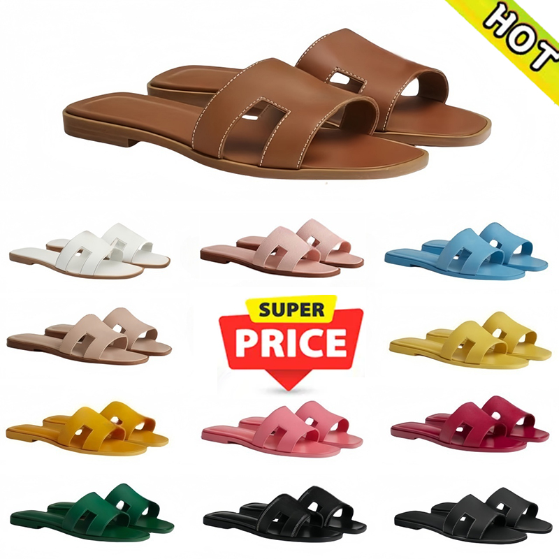 Designer Top quality sandals platform slides slipper shoes bottom Leather Sandals Luxury Women Slippers Flat Slides Brand Ladies Beach Sandal Party Ora Slipper