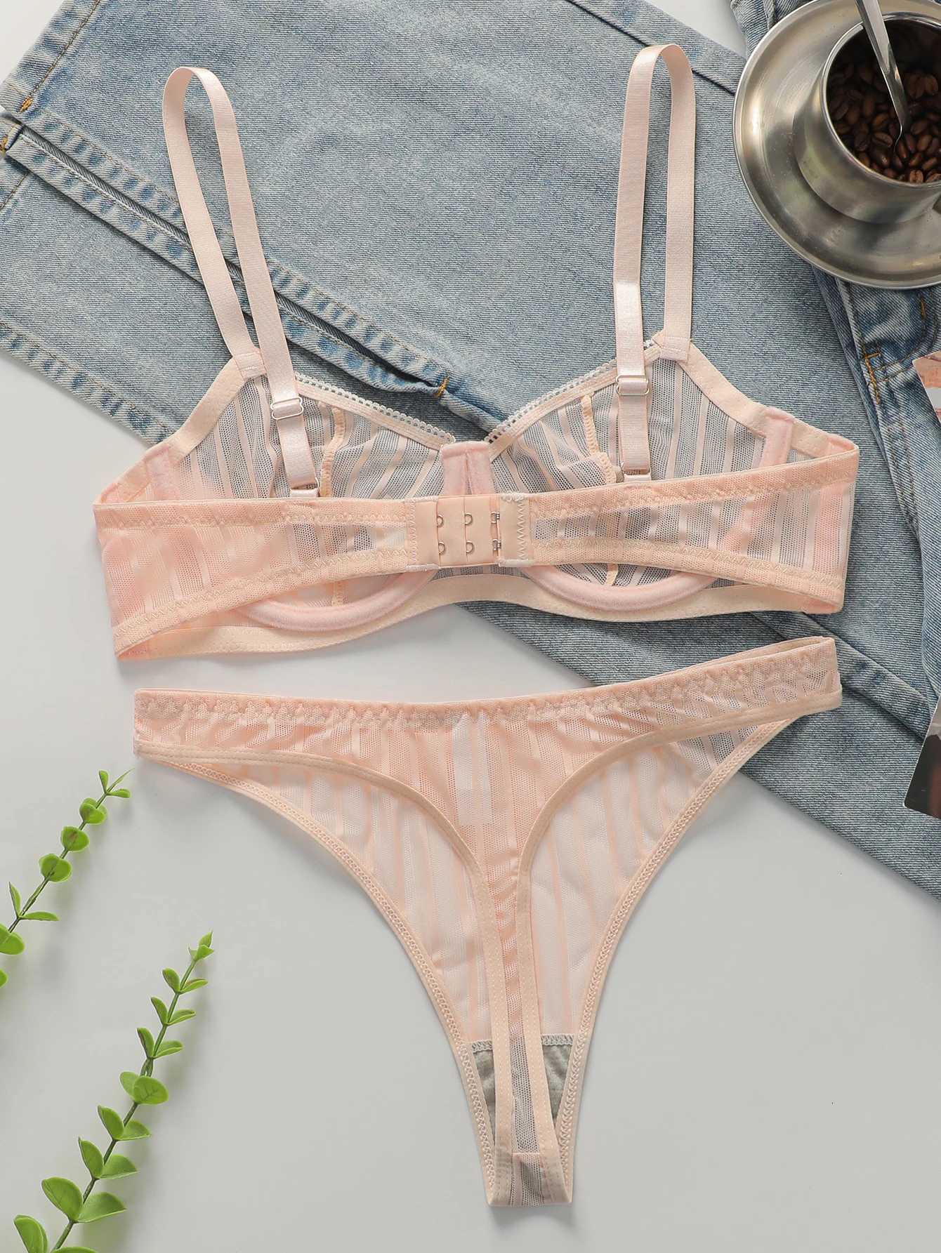 Womens Sexy Embroidered Lace Underwear With Steel Rims Push Up Breathable And Comfortable Close Fitting Underwear Set YS2864XJ251106