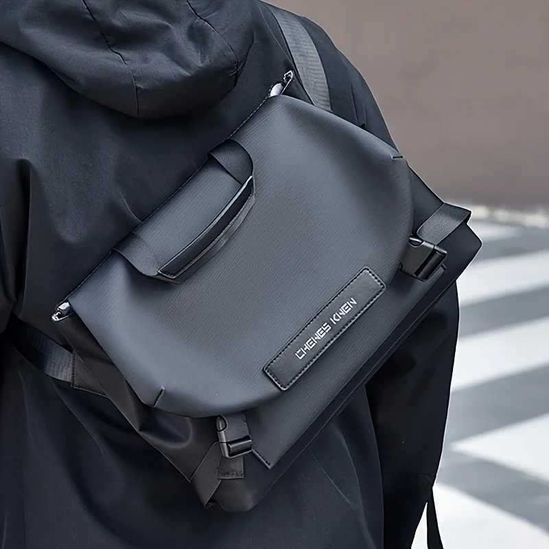 Fashion 2025 Mens Messenger Crossbody Shoder Bags Men Small Sling Pack For Work Business Waterproof Oxford Packs Sahel Purse Y251121