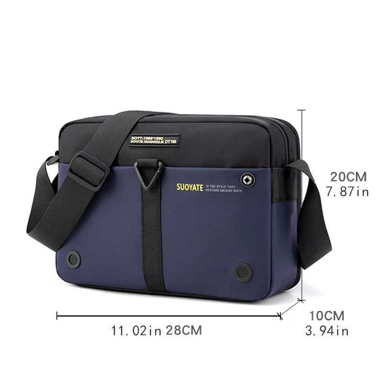 Fashion Mens casual crossbody bag - mti pocket adjustable shoder bag suitable for daily use travel and outdoor activities Y251121