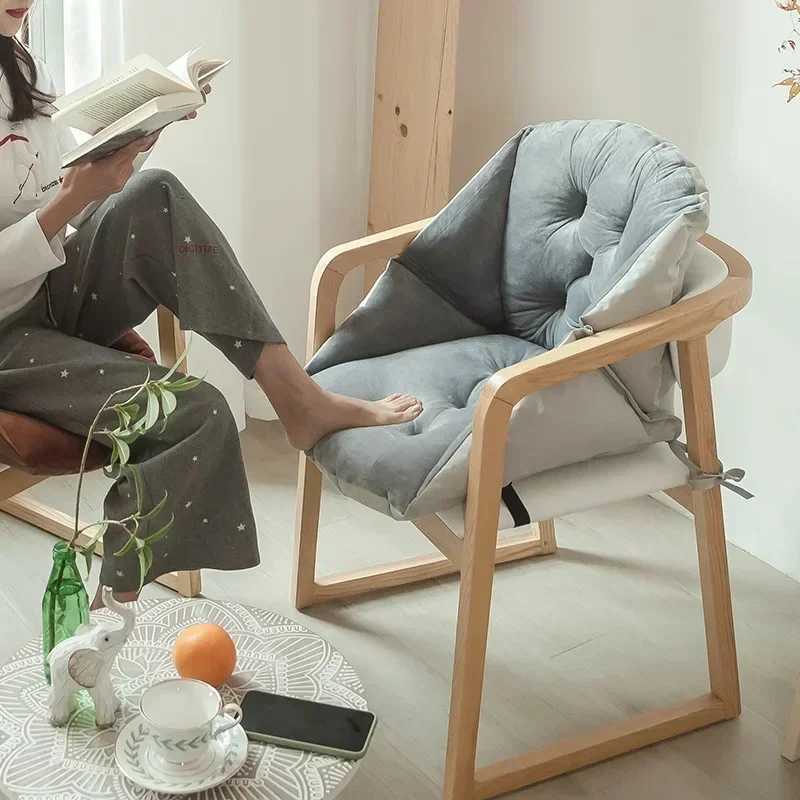 Cushion Office Chair Four Seasons Universal Cushion Backrest One Piece Thickened Winter Chair Cushion C251121