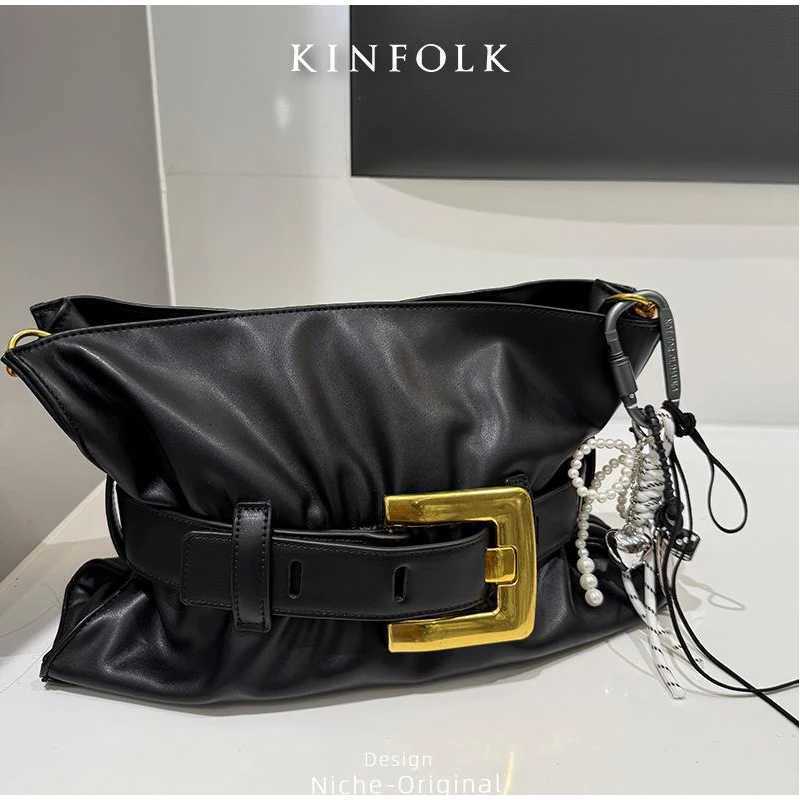 Light Luxury High-end Shoder Bag Brand New Design Belt Buckle Tote High-quality Soft Leather Sexy Wen Handbag Messenger Bag Y251121