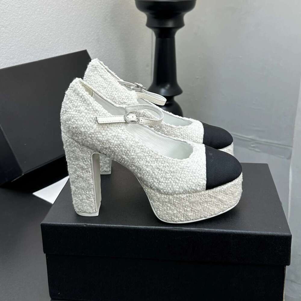 Women Size34-41 Genuine Leather Pumps Mary Janes Super High Heels Flat Platform Party Designer Shoes atillas De Mujer