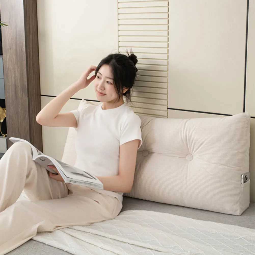 European Headboard Triangular Wedge Headboard Cushion Thickened Bed Headrest Removable Reading Backrest C251121