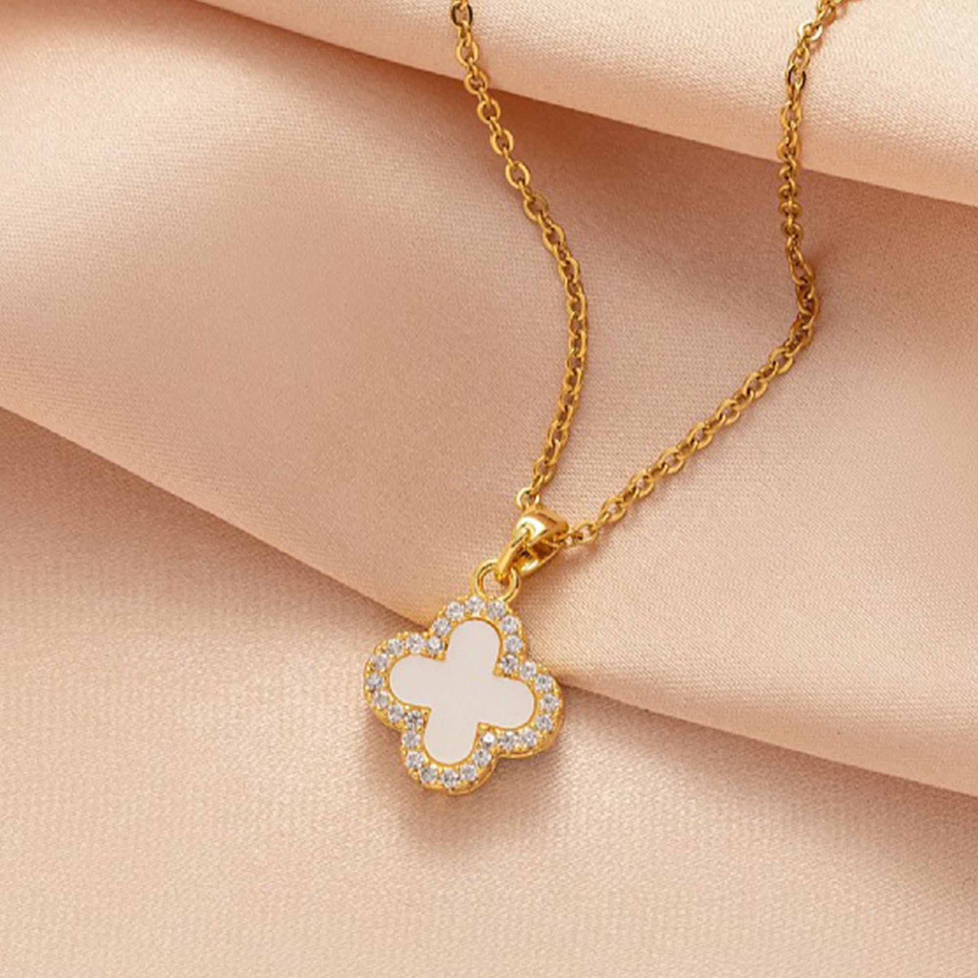 Light luxury fashion niche ins collarbone chain moissanite chain designer necklace designer necklace for woman diamond chain luxury jewelry women mens - view 5