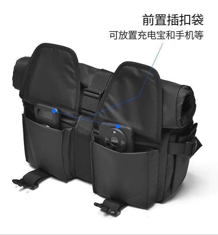 Fashion Casual LargeCapacity Waterproof Messenger Shoder Bag Men Crossbody School bag for Teenage Outdoor Man Black Big Travel Bags Y251121