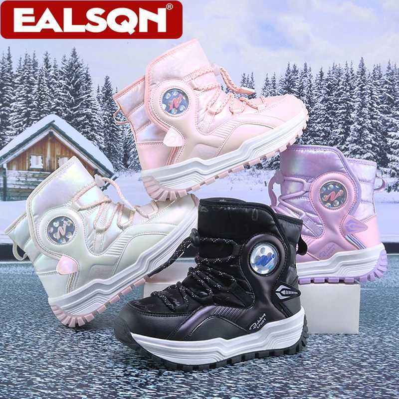 Winter Warm Childrens Sneakers Boys Girls Non-slip Plush Ankle Boots School Kids Comfortable Walking Cotton ShoesW251121