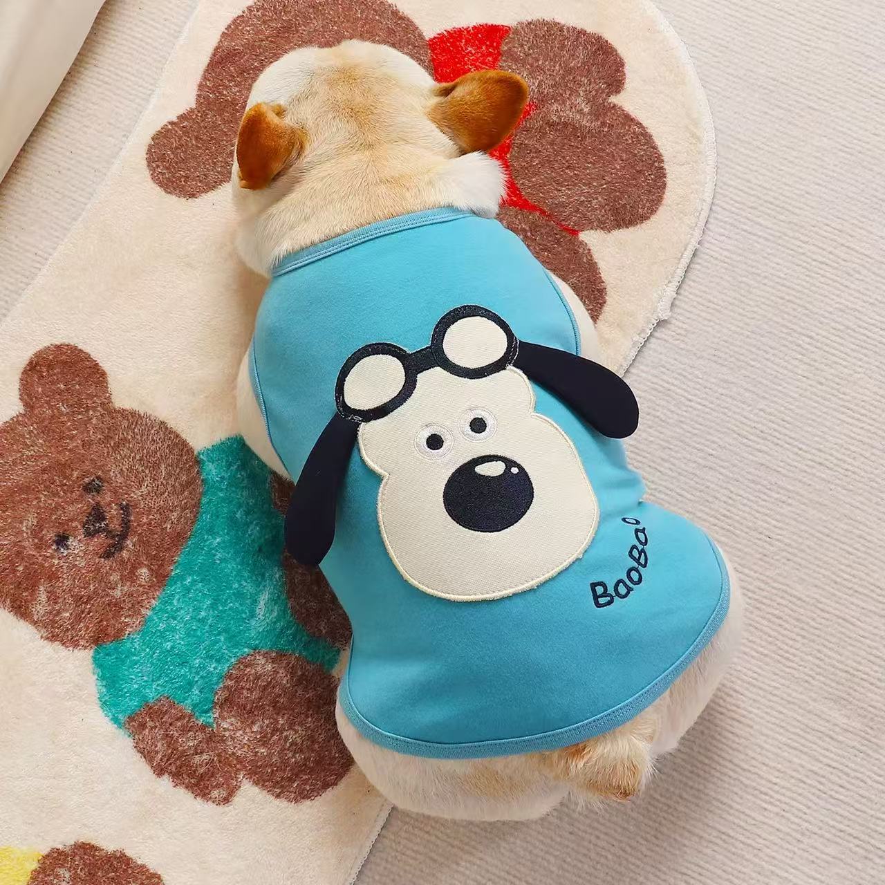 T0044Pet dog clothes princess skirt small dog Teddy summer thin style with leash