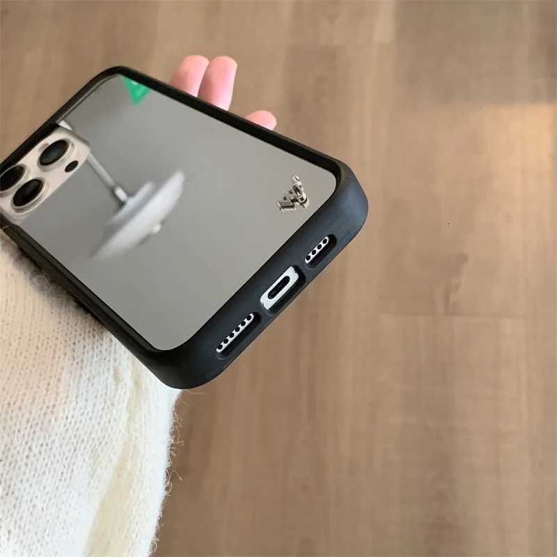 Wildflower Luxury Plating Make Up Mirror Phone Case for iPhone 17 16 15 14 13 12 Pro Max Plus WF Soft Edged Shockproof BackW251121