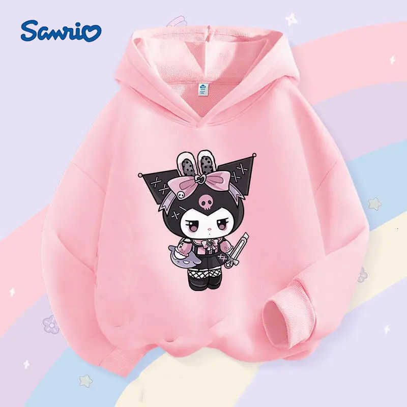 Sanrio SanrioCuteClow Print Beige Sweatshirt for Boys and Girls - Comfortable and Warm Autumn/Winter - Available in Boy and Girl Styles H251121