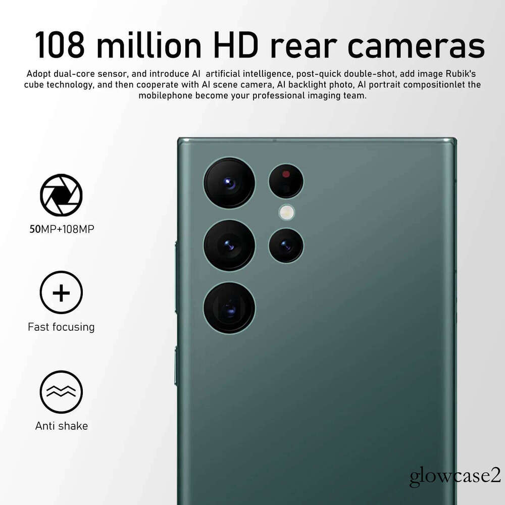 S23 Ultra Phone 7.3-inch, Android 13 Qualcomm SM8550 10 Core CPU,16GB+1TB Cell Phone,50MP+108MP Camera Pixels 6800mAh Battery 5G Dual SIM Card