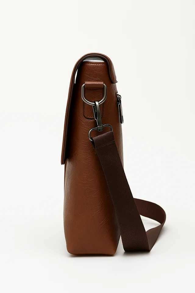 Fashion PU Leather Messenger Bag Lightweight-Business-Ready and Stylish Y251121